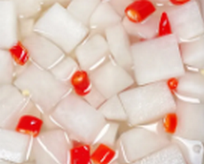 Pickled Radish Cubes 3kg/pack